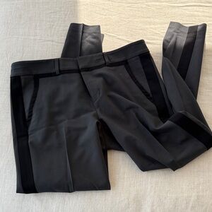 Vince Black and Gray Straight Leg Pants